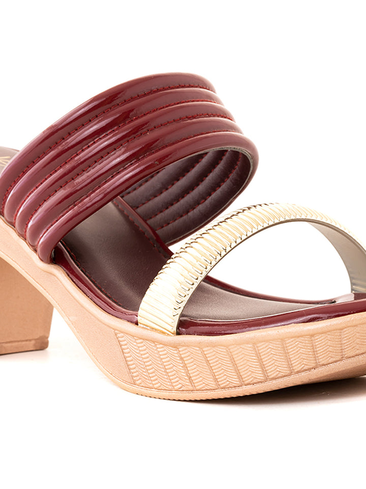 Khadim Cleo High Heel Block Mule Slip On Sandal for Women