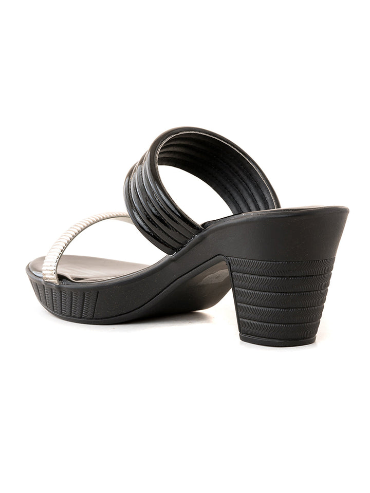 Khadim Cleo High Heel Block Mule Slip On Sandal for Women