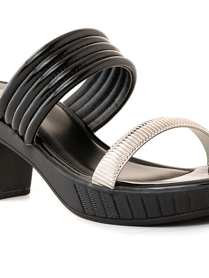 Khadim Cleo High Heel Block Mule Slip On Sandal for Women