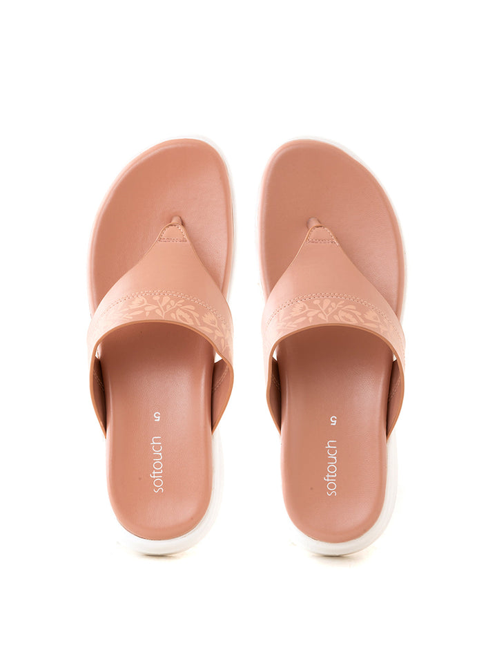 Khadim Softouch Platform Heel Slip On Sandal for Women