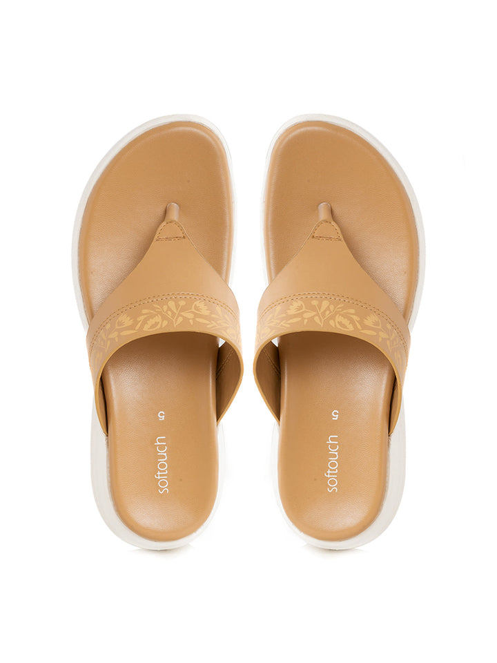 Khadim Softouch Platform Heel Slip On Sandal for Women