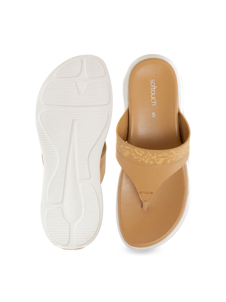 Khadim Softouch Platform Heel Slip On Sandal for Women