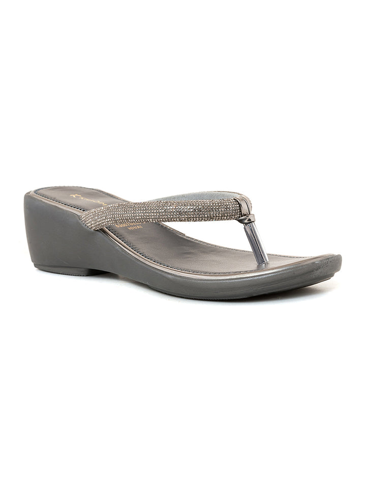 Khadim Wedge Heel Slip On Sandal for Women