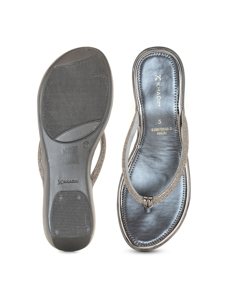 Khadim Wedge Heel Slip On Sandal for Women