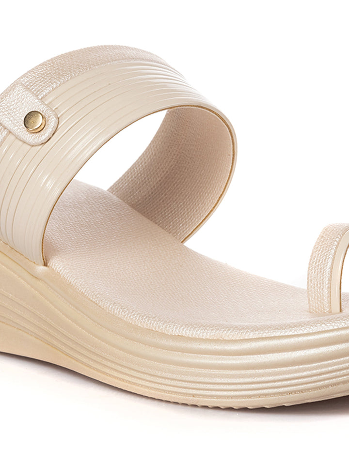 KHADIM Cleo Wedge Heel Slip On Sandal for Women