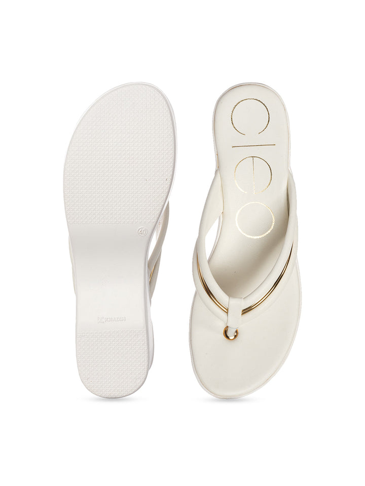 KHADIM Cleo High Heel Wedge Slip On Sandal for Women