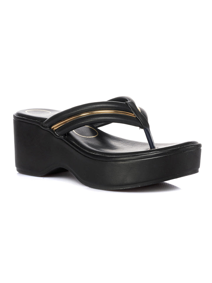 KHADIM Cleo High Heel Wedge Slip On Sandal for Women