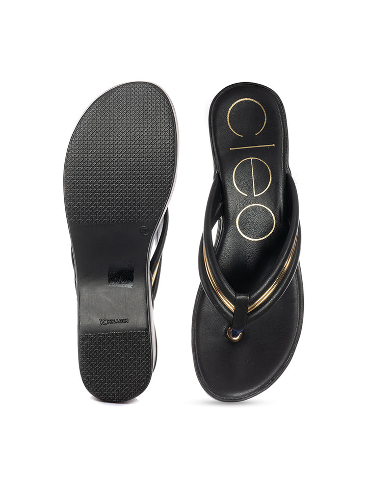 KHADIM Cleo High Heel Wedge Slip On Sandal for Women