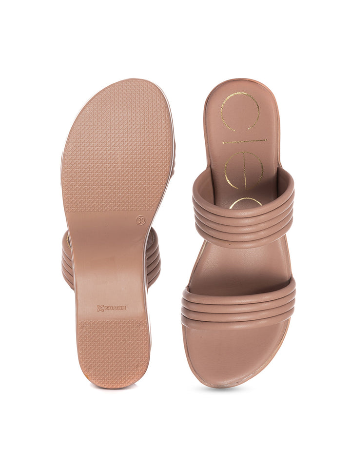 KHADIM Cleo High Heel Wedge Slip On Sandal for Women