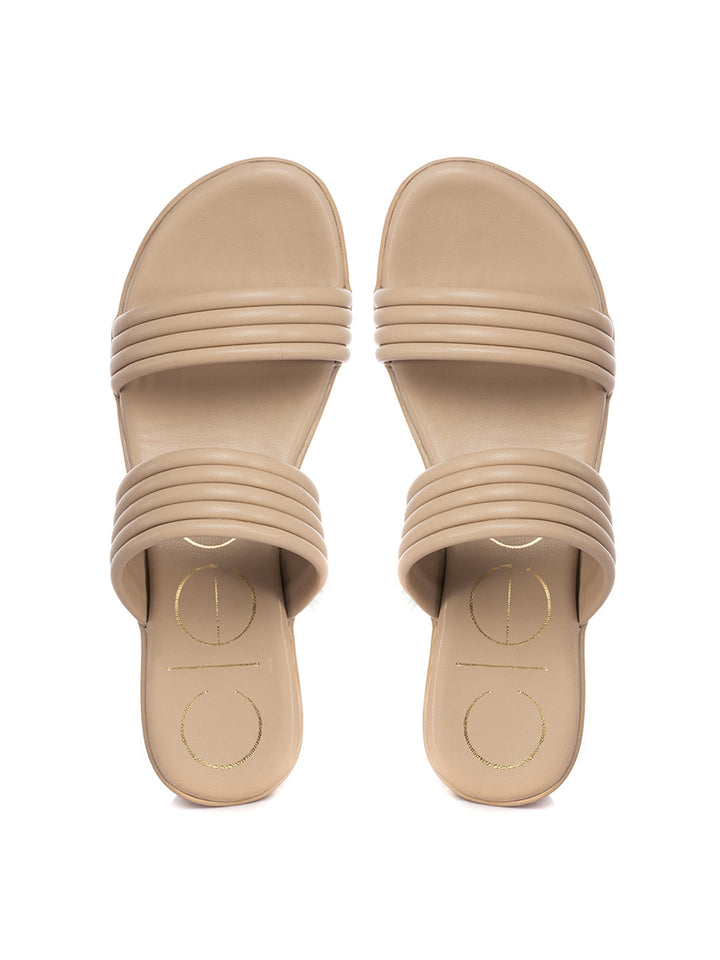 KHADIM Cleo High Heel Wedge Slip On Sandal for Women