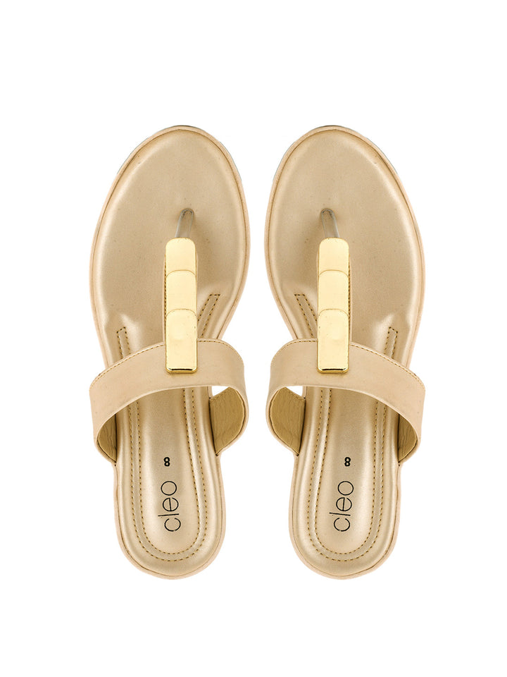 Khadim Cleo Wedge Heel Slip On Sandal for Women