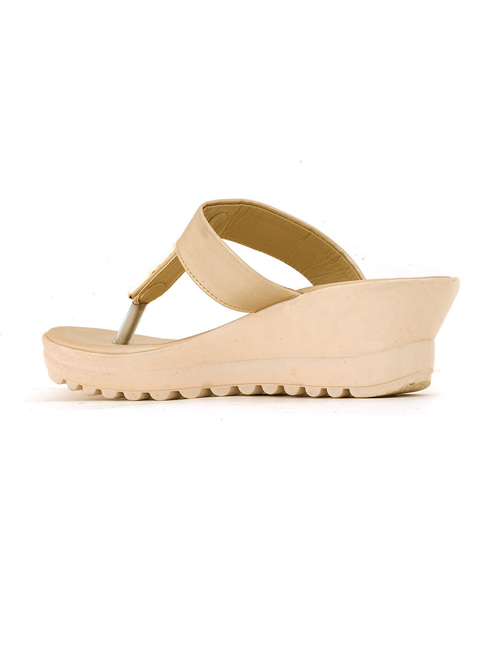 Khadim Cleo Wedge Heel Slip On Sandal for Women