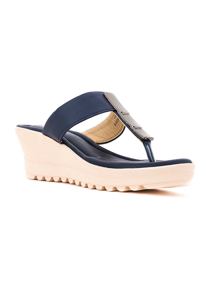 Khadim Cleo Wedge Heel Slip On Sandal for Women