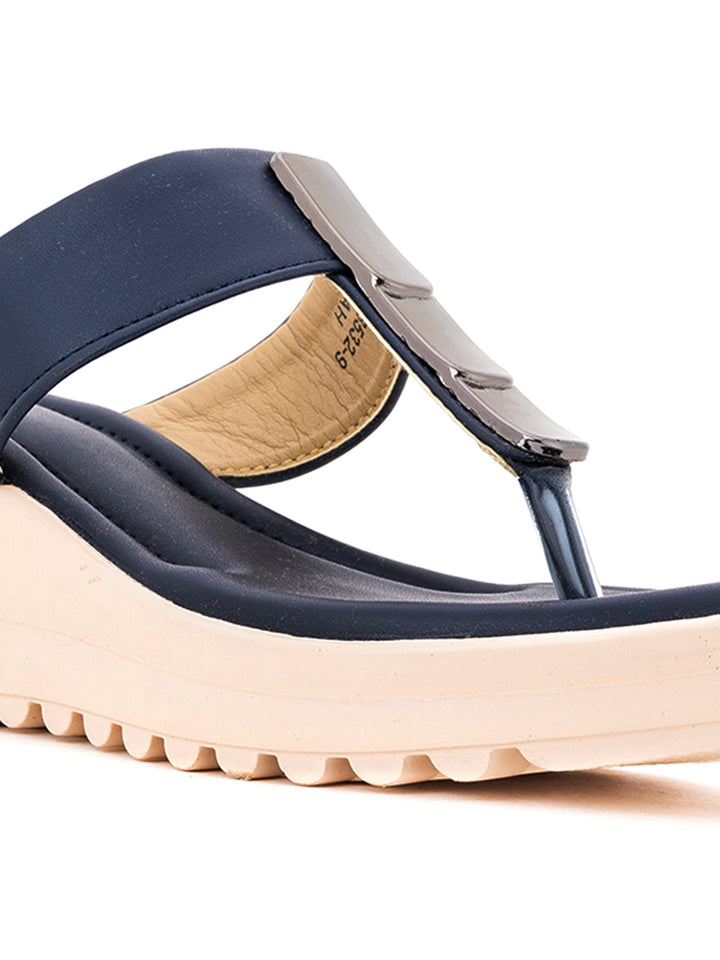 Khadim Cleo Wedge Heel Slip On Sandal for Women