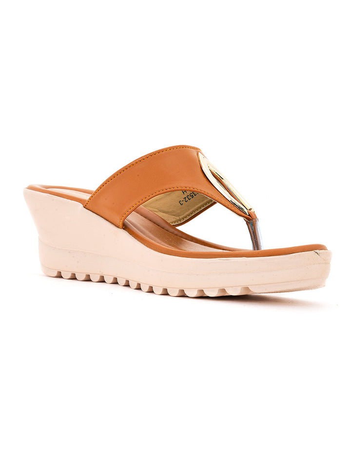Khadim Wedge Heel Slip On Sandal for Women