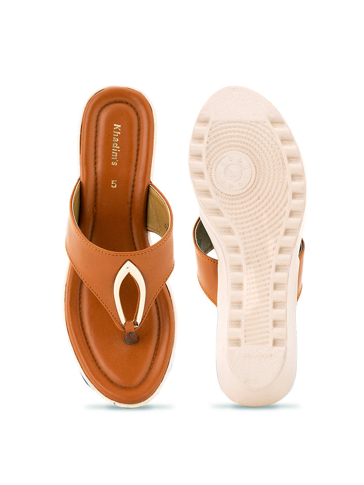 Khadim Wedge Heel Slip On Sandal for Women