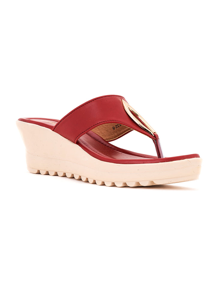 Khadim Wedge Heel Slip On Sandal for Women
