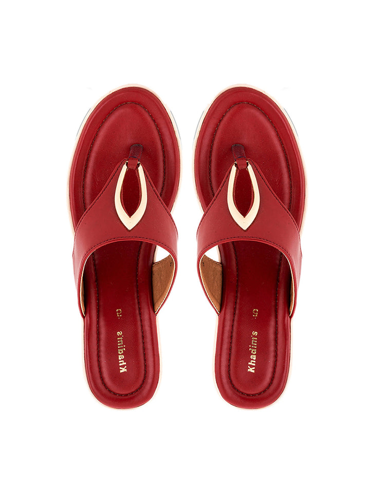 Khadim Wedge Heel Slip On Sandal for Women