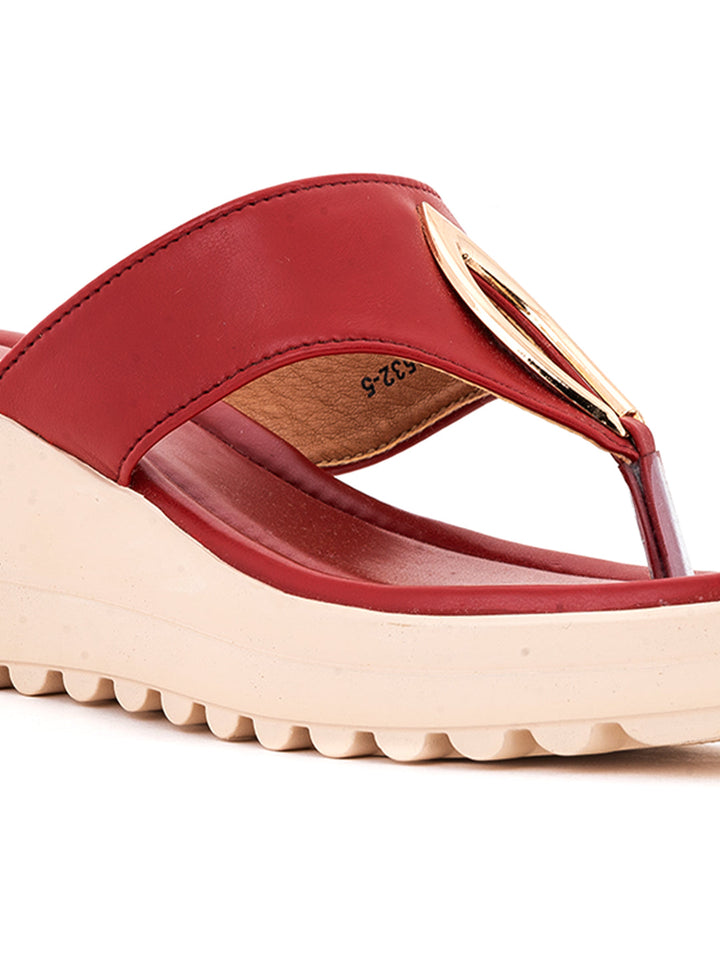 Khadim Wedge Heel Slip On Sandal for Women