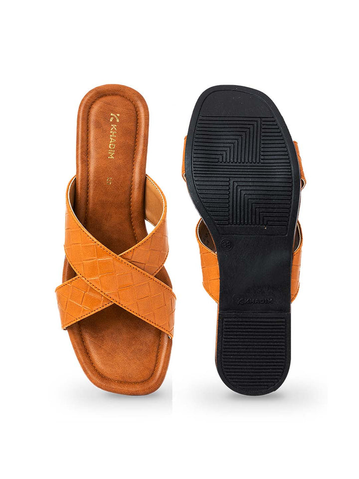 Khadim Flat Mule Slide Sandal for Women