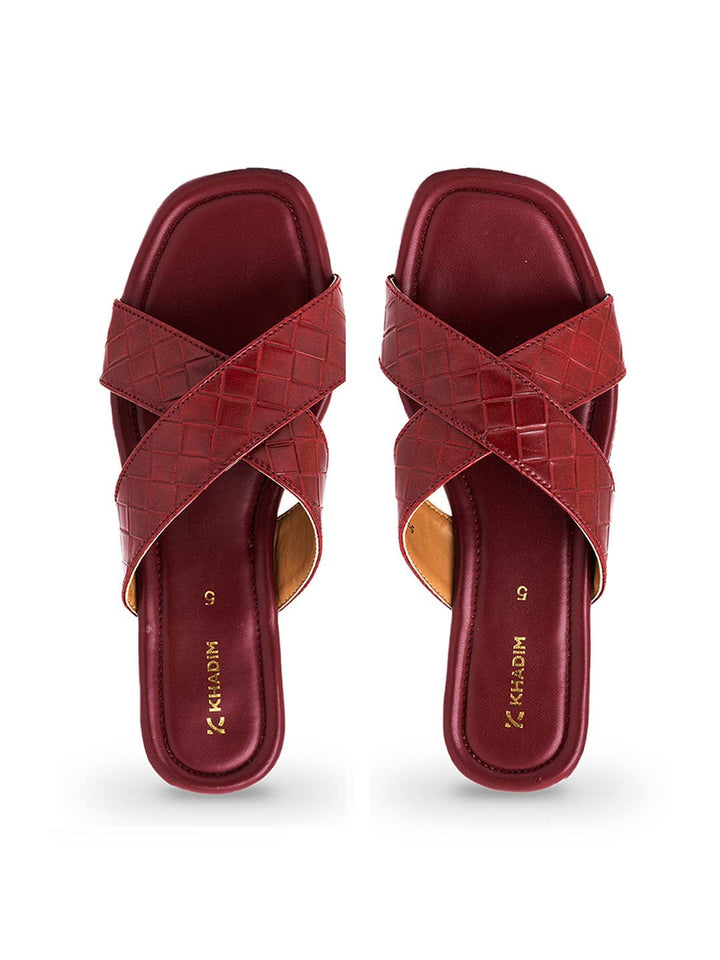 Khadim Flat Mule Slide Sandal for Women