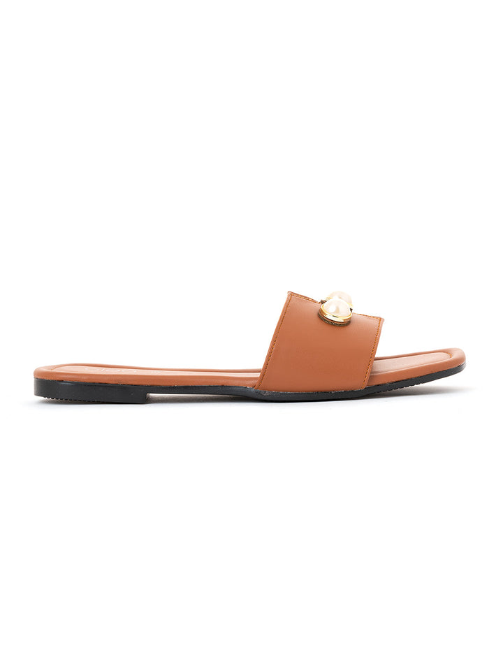 Khadim Cleo Flat Mule Slide Sandal for Women