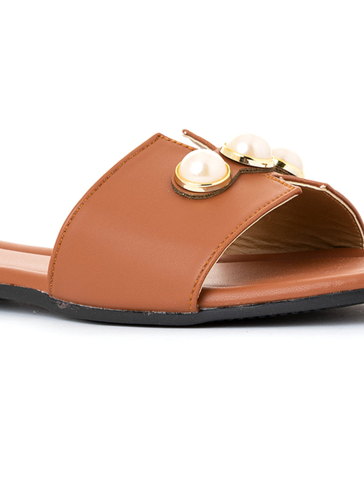 Khadim Cleo Flat Mule Slide Sandal for Women