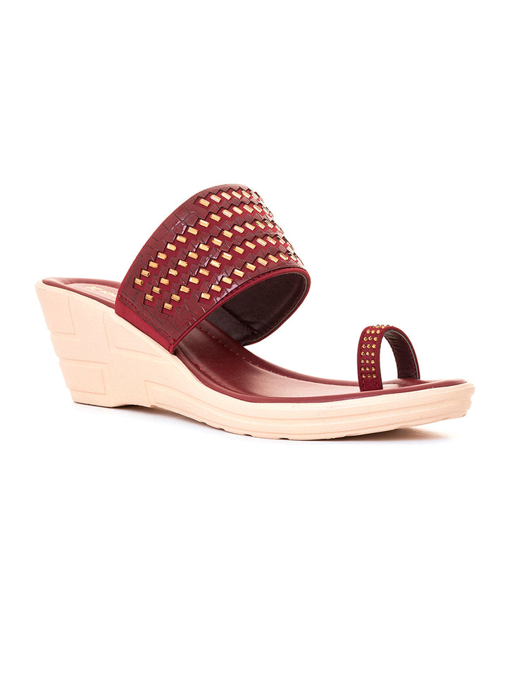Khadim Wedge Heel Slip On Sandal for Women