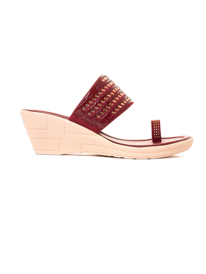 Khadim Wedge Heel Slip On Sandal for Women