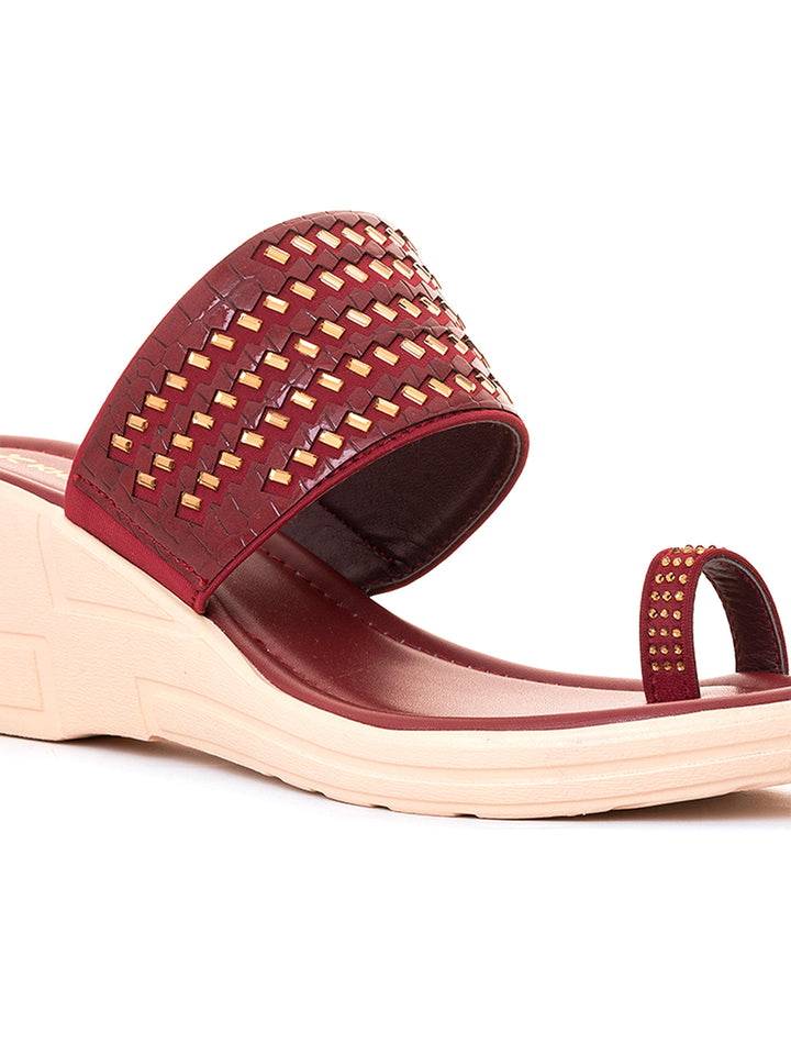 Khadim Wedge Heel Slip On Sandal for Women
