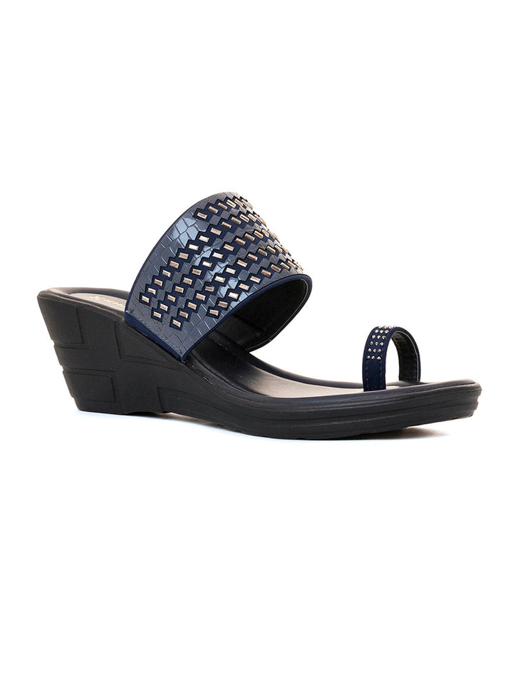 Khadim Wedge Heel Slip On Sandal for Women