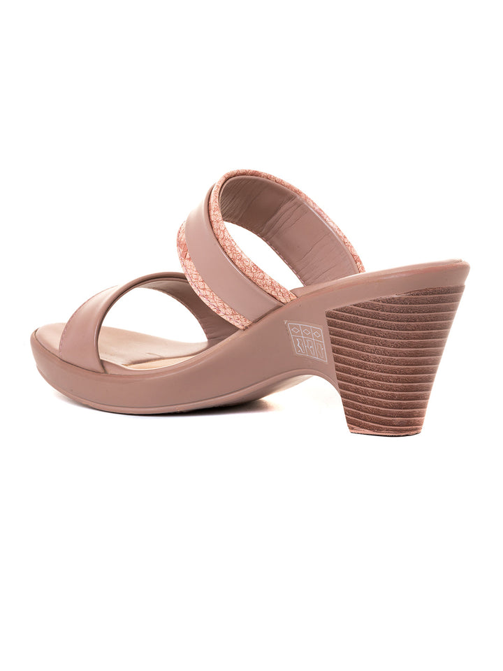 Khadim Sharon High Heel Cone Mule Slip On Sandal for Women