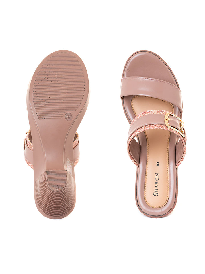Khadim Sharon High Heel Cone Mule Slip On Sandal for Women