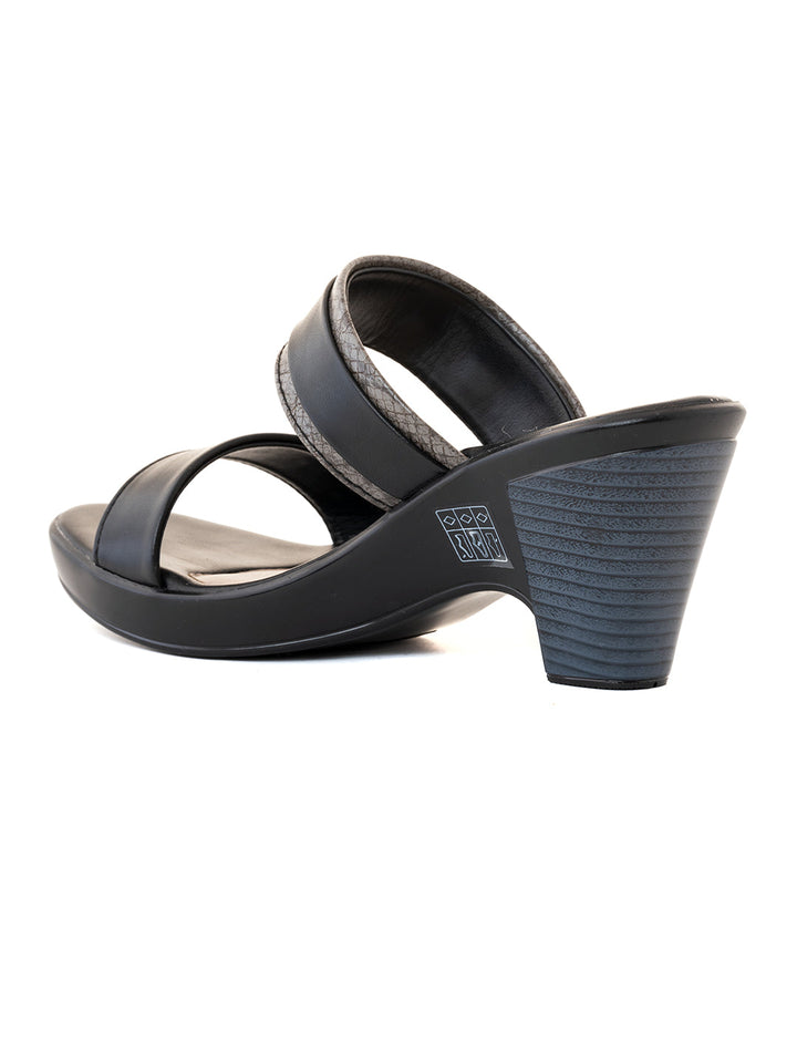 Khadim Sharon High Heel Cone Mule Slip On Sandal for Women