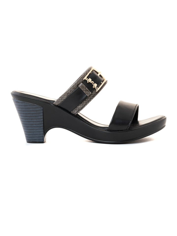 Khadim Sharon High Heel Cone Mule Slip On Sandal for Women