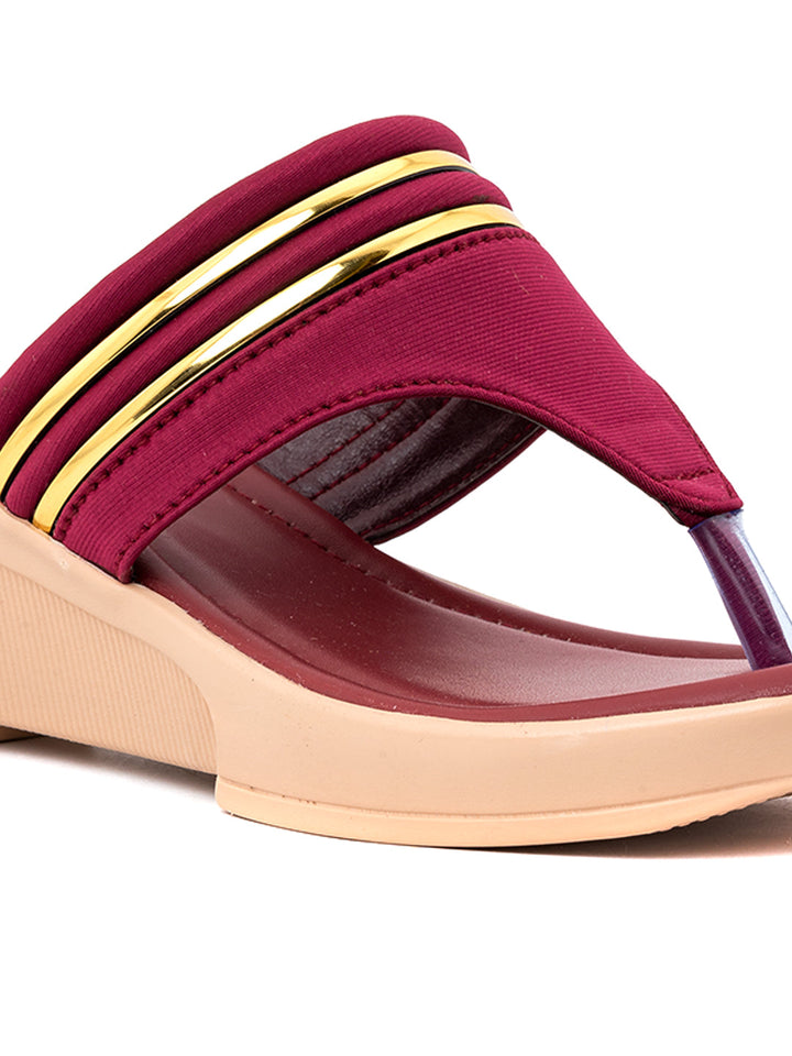 Khadim Wedge Heel Slip On Sandal for Women