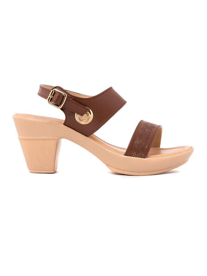 Khadim High Heel Block Sandal for Women