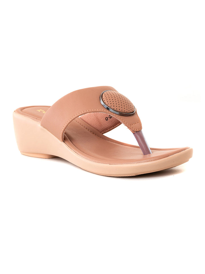 Khadim Wedge Heel Slip On Sandal for Women