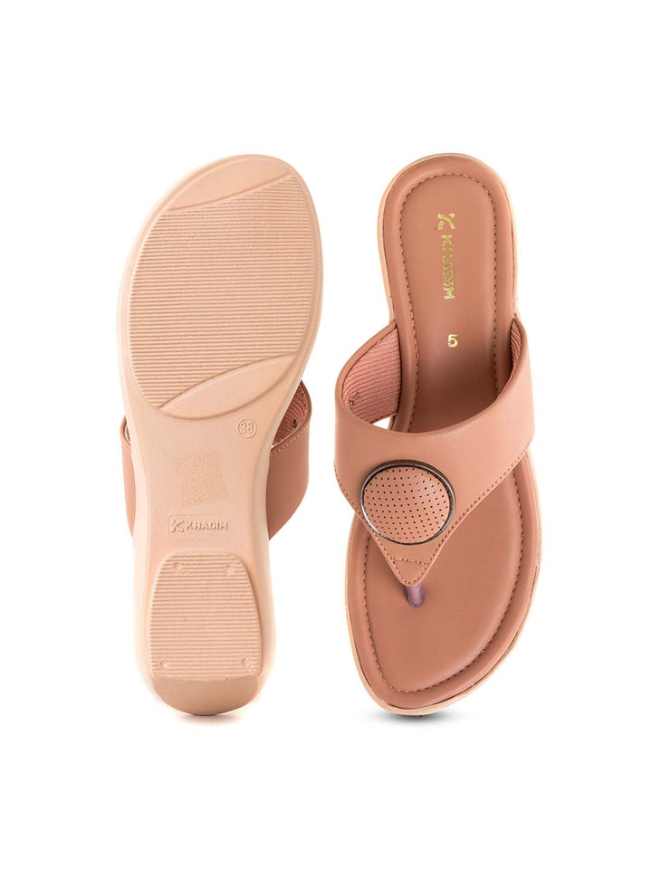 Khadim Wedge Heel Slip On Sandal for Women