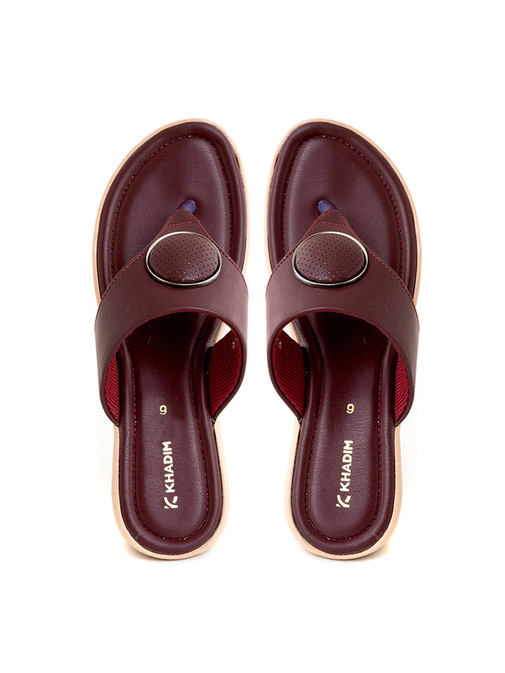 Khadim Wedge Heel Slip On Sandal for Women