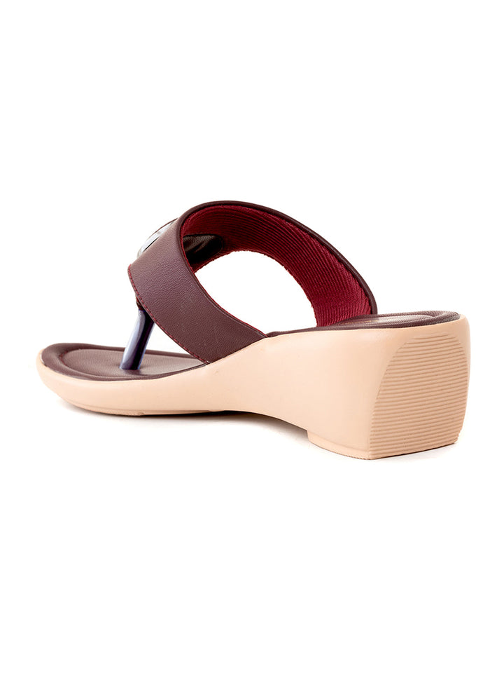 Khadim Wedge Heel Slip On Sandal for Women