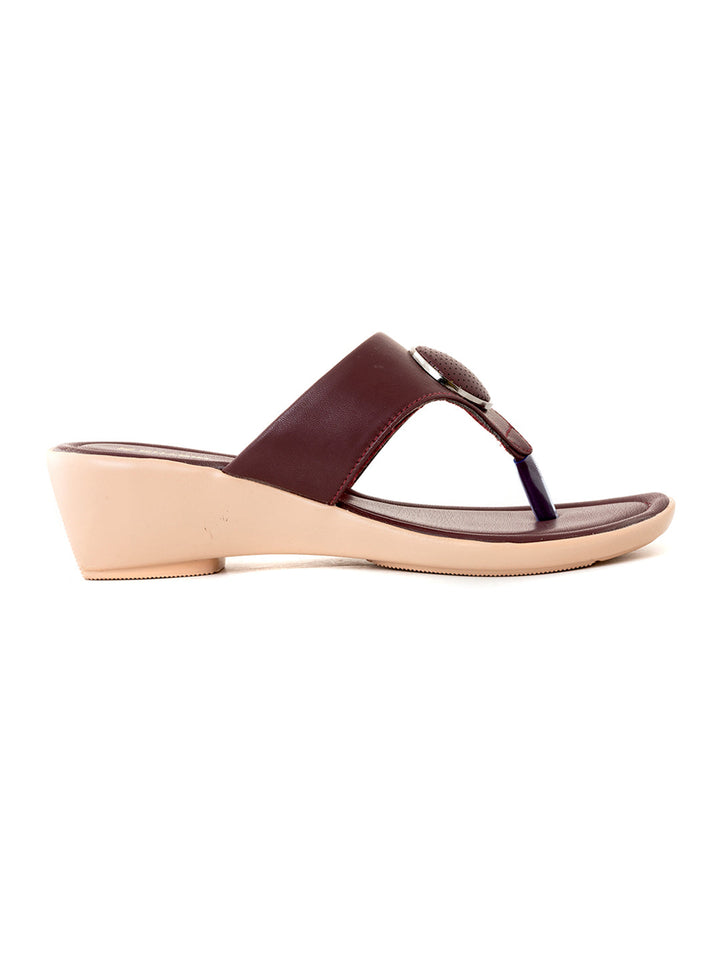Khadim Wedge Heel Slip On Sandal for Women