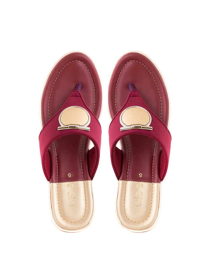 Khadim Cleo Wedge Heel Slip On Sandal for Women