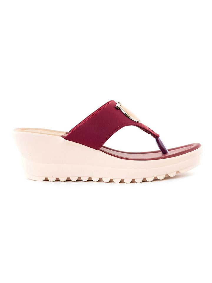 Khadim Cleo Wedge Heel Slip On Sandal for Women