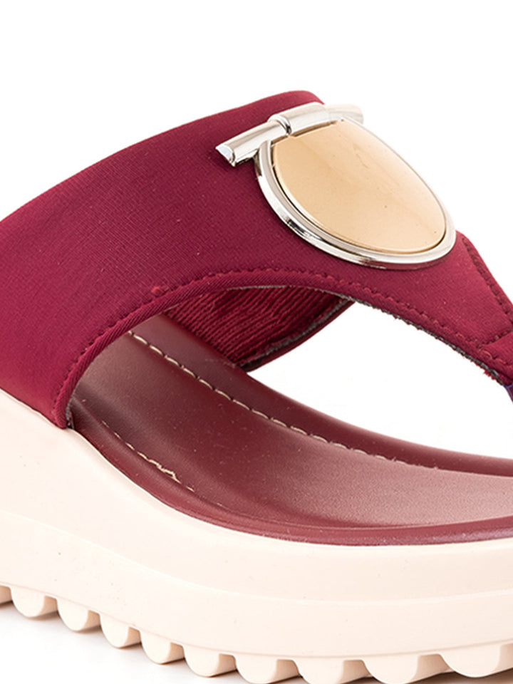Khadim Cleo Wedge Heel Slip On Sandal for Women