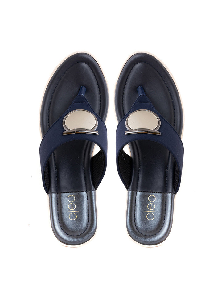 Khadim Cleo Wedge Heel Slip On Sandal for Women