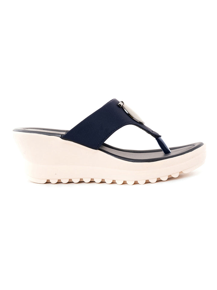 Khadim Cleo Wedge Heel Slip On Sandal for Women