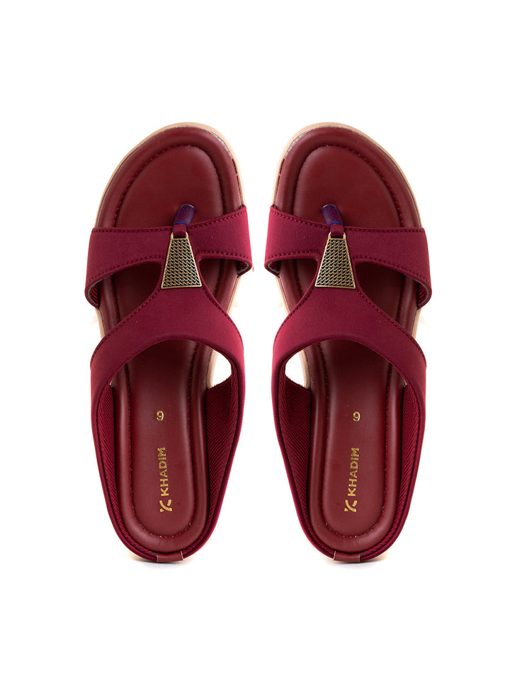 Khadim Wedge Heel Mule Slip On Sandal for Women