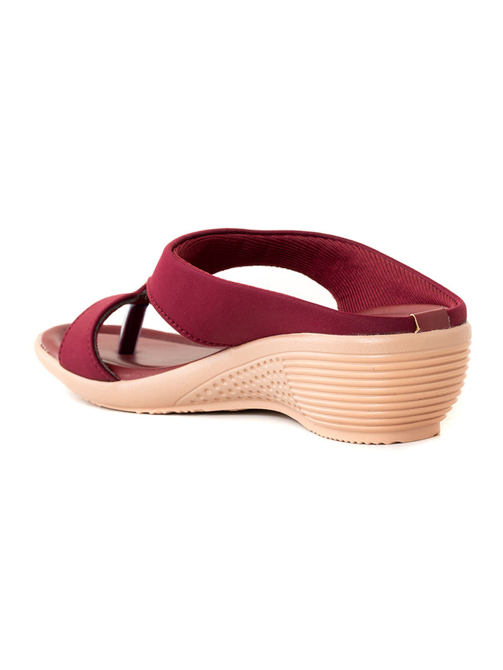 Khadim Wedge Heel Mule Slip On Sandal for Women