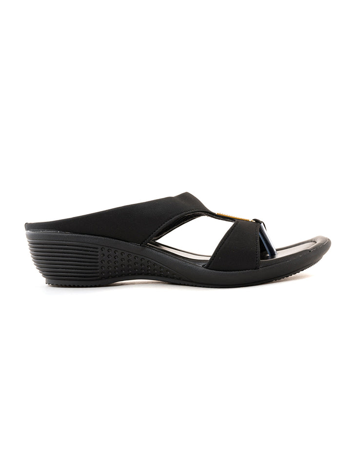 Khadim Wedge Heel Mule Slip On Sandal for Women
